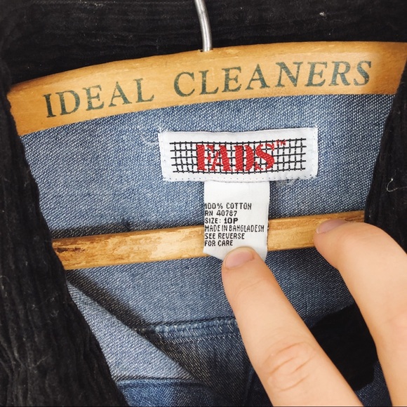 Vintage • Button Front Denim Midi Dress - Picture 5 of 8